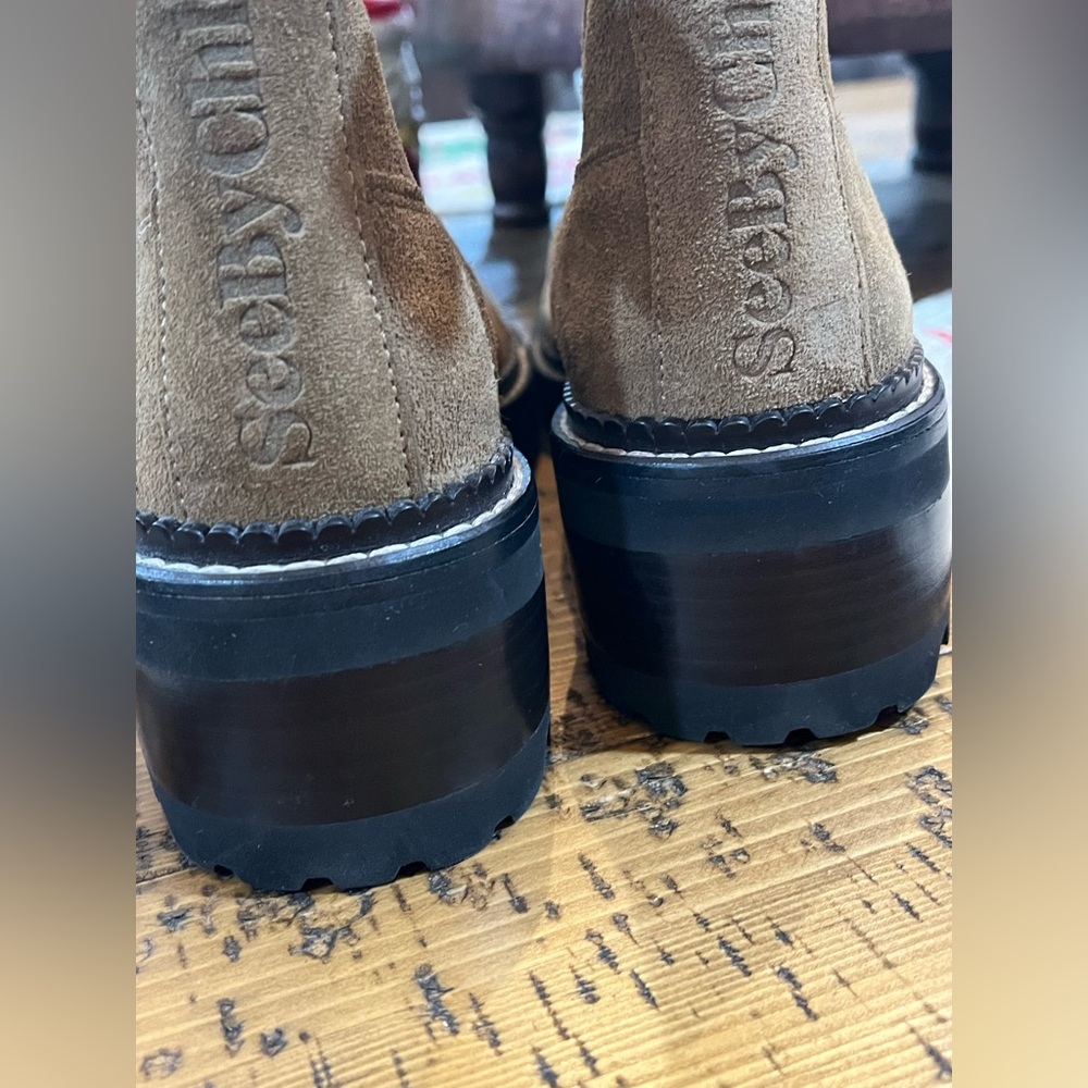 See by Chloe Mallory Suede Chelsea Boots/ booties like new size 37 - Picture 6 of 11